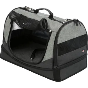 Torba transportowa-łóżko HOLLY 50x30x30 cm nylon, czarno-szara (max 15kg)